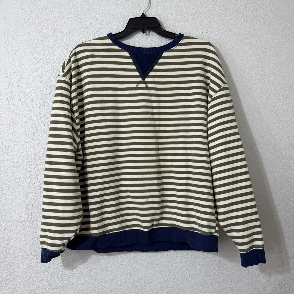 Natural Life S Womens Sweater Cotton Blend BOHO Striped Oversized